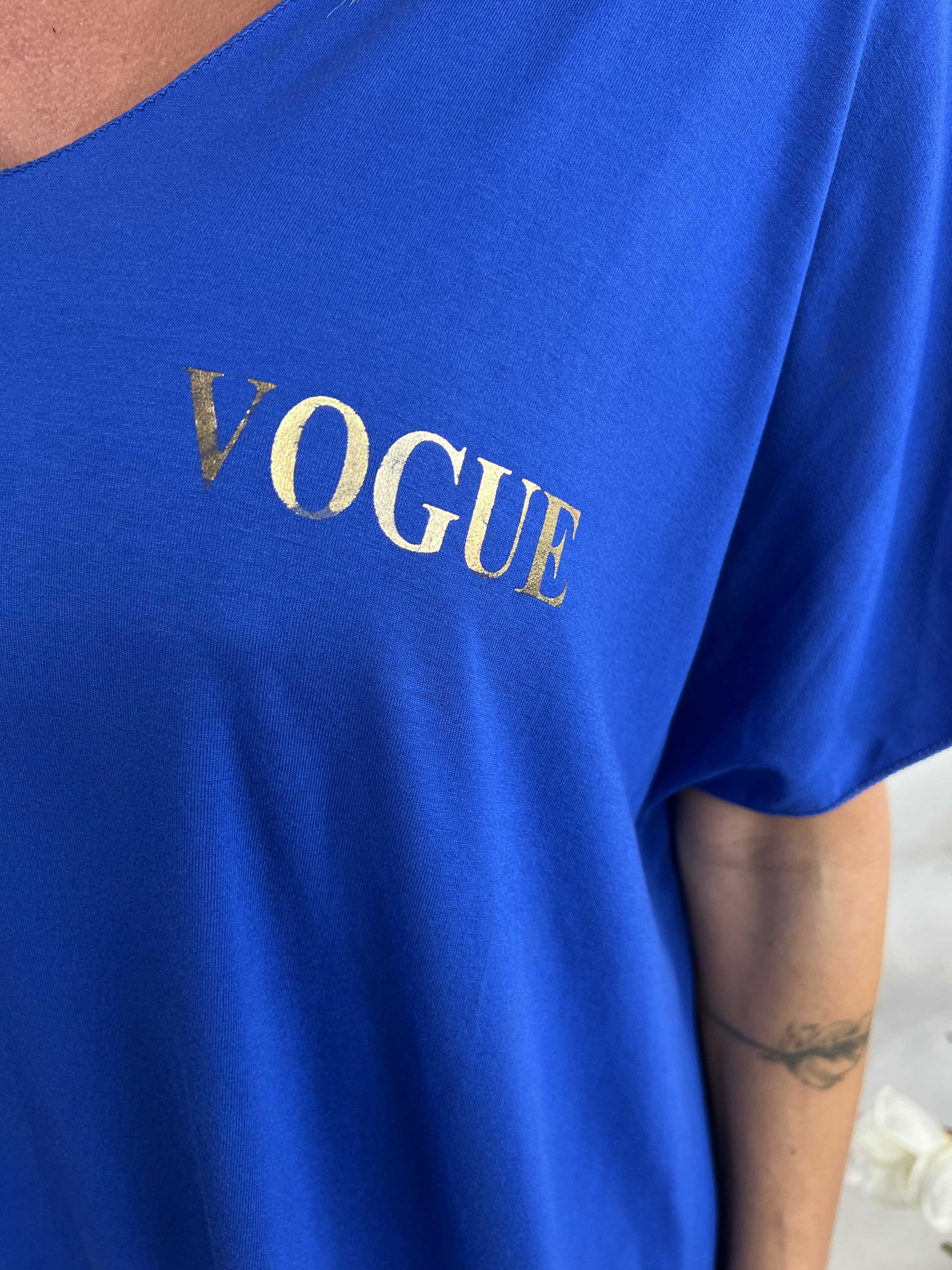 Ellen - Oversized t-shirtkjole i viskose med guldskrift